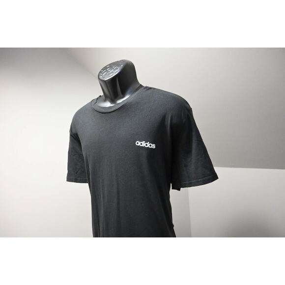Adidas Tee T Shirt Athletic Black Short Sleeve Mens Size 2XL XXL - Picture 3 of 9
